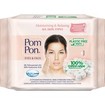 Pom Pon Face & Eyes 100% Cotton Wipes Moisturizing & Relaxing with Hyalouronic Acid, All Skin Types 20 Τεμάχια
