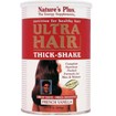 Nature\'s Plus Ultra Hair Thick-Shake 1lb Συμπλήρωμα Διατροφής, Πολυβιταμίνη για Επανόρθωση της Τρίχας με Γεύση Βανίλιας 454gr