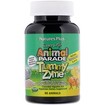 Natures Plus Animal Parade Tummy Zyme Συμπλήρωμα Διατροφής με Ένζυμα, Προβιοτικά & Υπετροφές 90 Μασώμενα Ζωάκια