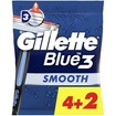 Gillette Blue 3 Smooth Disposable Razors 4+2 Δώρο
