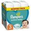 Pampers Active Baby Monthly Pack Νο3 (6-10 kg) 208 πάνες Pampers Active Baby Monthly Pack Νο3 (6-10 kg) 208 πάνες