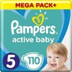 Pampers Active Baby Mega Pack Νο5 (11-16 kg) 110 πάνες Pampers Active Baby Mega Pack Νο5 (11-16 kg) 110 πάνες