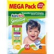 Babylino Sensitive Mega Pack Junior Plus Νο5+ (12-17kg) Παιδικές Πάνες 68 τεμάχια