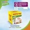 Babylino Sensitive Monthly Pack Midi Νο3 (4-9kg) Βρεφικές Πάνες 224 τεμάχια Babylino Sensitive Monthly Pack Midi Νο3 (4-9kg) Βρεφικές Πάνες 224 τεμάχια