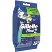Gillette Blue II Plus Slalom Ξυραφάκια με 2 Λεπίδες & Ταινία από Aloe για Προστασία του Δέρματος από τους Ερεθισμούς 10 Τεμάχια