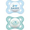 Mam I Love Mummy & Daddy 2-6m 2 Τεμάχια, Κωδ 115S - Γαλάζιο / Σιέλ