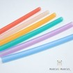 Marcus & Marcus Silicone Straws & Brush Set Καλαμάκια Σιλικόνης Επαναχρησιμοποιήσιμα 6 Τεμάχια με Βουρτσάκι Καθαρισμού