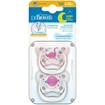 Dr. Brown’s PreVent Glow in the Dark Orthodontic Silicone Soother 6-18m, 2 Τεμάχια - Ροζ / Διάφανο