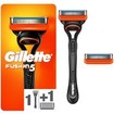Gillette Fusion5 Male Premium BladeRazor System 1 Τεμάχιο & Ανταλλακτική Κεφαλή Ξυρίσματος 1 Τεμάχιο