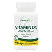 Natures Plus Vitamin D-3 2500iu Καλή Λειτουργία του Νευρικού Συστήματος 90caps