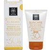 Suncare Oil Balance Light Texture Tinted Face Cream With Immortelle-3D Pro-Algae Spf30, 50ml - Apivita Suncare Oil Balance Light Texture Tinted Face Cream With Immortelle-3D Pro-Algae Spf30, 50ml - Apivita