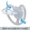 Nuk Space Night Silicone Soother 18-36m 1 Τεμάχιο, Κωδ 10739658 - Μωβ / Μέντα