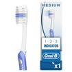 Oral-B 123 Indicator Medium Toothbrush 40mm 1 Τεμάχιο - Γαλάζιο / Μπλε