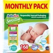 Babylino Sensitive Monthly Pack Newborn Νο1 (2-5kg) Βρεφικές Πάνες 168 τεμάχια Babylino Sensitive Monthly Pack Newborn Νο1 (2-5kg) Βρεφικές Πάνες 168 τεμάχια
