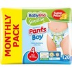 Babylino Πακέτο Προσφοράς Sensitive Pants Boy Maxi No4 (8-15kg) 6x20 πάνες
