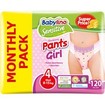 Babylino Πακέτο Προσφοράς Sensitive Pants Girl Maxi No4 (8-15kg) 6x20 πάνες
