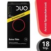 Duo Extra Thin Premium Condoms Economy Pack 18 Τεμάχια