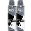 Dove Πακέτο Προσφοράς Men+ Care Advanced Invisible Dry 72h Anti-Perspirant Spray 2x150ml (1+1 Δώρο)