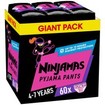 Ninjamas Pyjama Pants Girl 4-7 Years (17-30kg) Monthly Pack 60 Τεμάχια