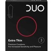 Duo Extra Thin Premium Condoms 3 Τεμάχια