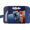 Gillette Promo Fusion 5 Proglide Razor 1 Τεμάχιο & Replacement Razor 1 Τεμάχιο & Βάση 1 Τεμάχιο & Sensitive Shave Gel 200ml & Νεσεσέρ 1 Τεμάχιο