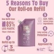 Salt Of The Earth Peony Blossom Pouch Roll-On Deodorant 225ml - Refill