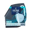Musk Meltblown Protective Mask FFP2 NR Προστατευτική, Αποστειρωμένη Μάσκα μιας Χρήσης σε Μπλε Χρώμα 10 Τεμάχια