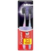Colgate High Density Charcoal Toothbrush Soft 2 Τεμάχια - Ροζ / Γαλάζιο