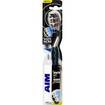 Aim White Now Antibac + White Medium Toothbrush 1 Τεμάχιο - Μαύρο