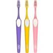 Tepe Supreme Soft Toothbrush 3 Τεμάχια, Μωβ - Κίτρινο - Ροζ