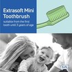 Tepe Kids Mini Extra Soft Toothbrush 0-3 Years 3 Τεμάχια, Ροζ - Γαλάζιο - Πράσινο