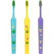 Tepe Good Mini Extra Soft Toothbrush Bolibompa 0-3 Years 3 Τεμάχια - Γαλάζιο / Κίτρινο / Μωβ