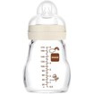 Mam Feel Good Premium Glass Baby Bottle 0m+, 170ml, Κωδ 370SU - Μπεζ