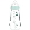 Mam Feel Good Premium Glass Bottle 2m+, 260ml Κωδ 375SB - Γαλάζιο 2