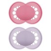 Mam Original Unprinted Matt Silicone Soother 6-16m 2 Τεμάχια, Κωδ 178SGC - Ροζ / Φούξια