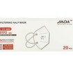 Jiada Filtering Half Mask FFP2 NR, 20 Τεμάχια - Λευκό Jiada Filtering Half Mask FFP2 NR, 20 Τεμάχια - Λευκό