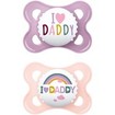 Mam I Love Mummy & Daddy 2-6m 2 Τεμάχια, Κωδ 115SG2 - Μωβ / Ροζ