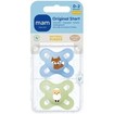 Mam Original Start Silicone Soother 0-2m Κωδ 125SBc, 2 Τεμάχια - Μπλε / Πράσινο