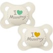 Mam Original Ι Love Mummy Silicone Soother 2-6m 2 Τεμάχια, Κωδ 115SU2c - Κρεμ