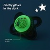 Mam Original Night Silicone Soother 2-6m 2 Τεμάχια, Κωδ 110SGc - Λιλά / Ροζ