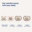 Mam Original Night Silicone Soother 2-6m 2 Τεμάχια, Κωδ 110SGc - Λιλά / Ροζ