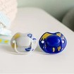 Tommee Tippee Moda Orthodontic Midnight Jungle Silicone Soother 6-18m, 2 Τεμάχια - Γκρι / Μπλε
