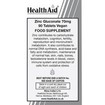 Health Aid Vegan Zinc Gluconate 70mg 90tabs Health Aid Vegan Zinc Gluconate 70mg 90tabs