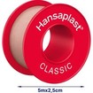 Hansaplast Med+ Classic Tape 5m x 2,5cm, 1 Τεμάχιο