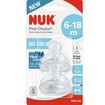 Nuk First Choice Plus Flow Control 6-18m, 2 Τεμάχια