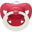 Nuk Signature Night Orthodontic Silicone Soother Κόκκινο 18-36m 1 Τεμάχιο, Κωδ 10739704