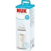 Nuk First Choice Plus Glass Bottle Temperature Control Silicone Medium 3m+ 240ml - Seahorse Λευκό