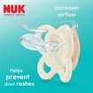 Nuk Perfect Match Air Silicone Soother 0-6m, 1 Τεμάχιο - Φυστικί - Καφέ