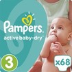 Pampers Active Baby Dry Jumbo Pack No3 (5-9kg) 68 πάνες Pampers Active Baby Dry Jumbo Pack No3 (5-9kg) 68 πάνες