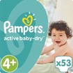 Pampers Active Baby Dry Jumbo Pack No4+ (9-16kg) 53 πάνες Pampers Active Baby Dry Jumbo Pack No4+ (9-16kg) 53 πάνες
